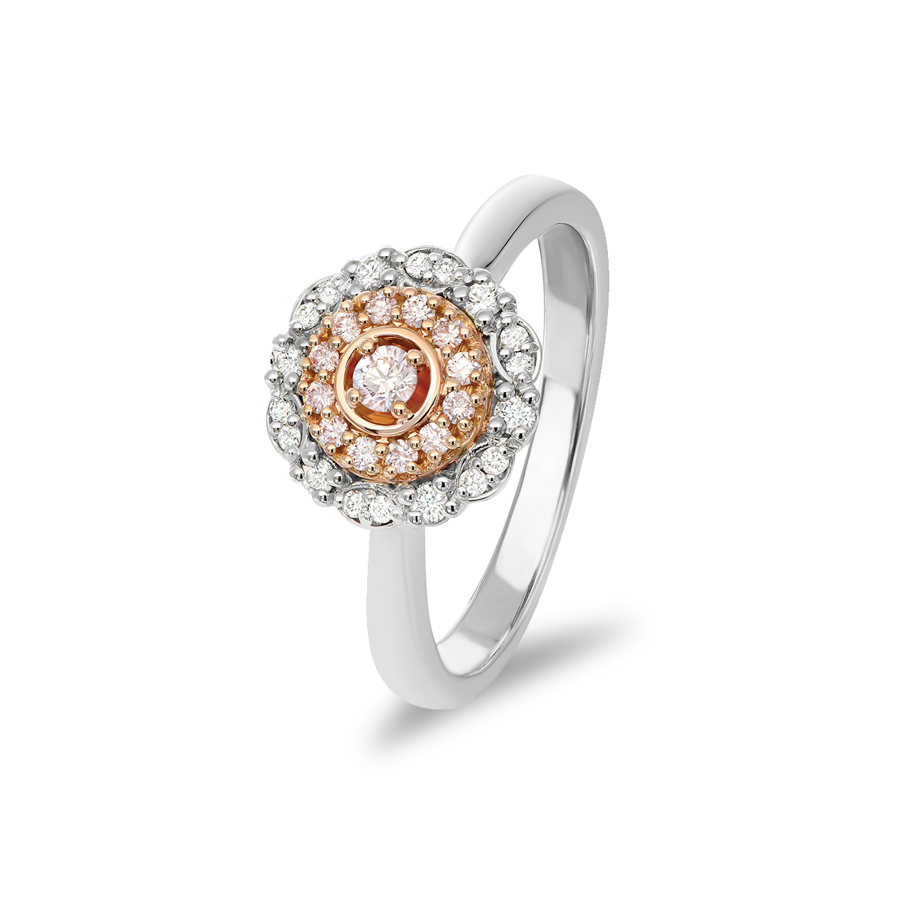 White &#038; Argyle Pink Diamond Blush Rosie Ring
