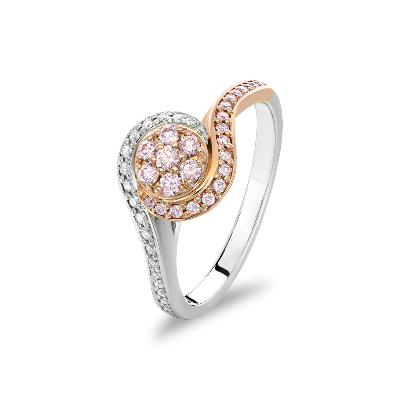 White &#038; Argyle Pink Diamond Blush Reese Ring