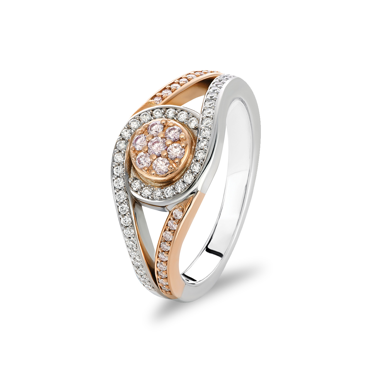 White &#038; Argyle Pink Diamond Blush Hayley Ring