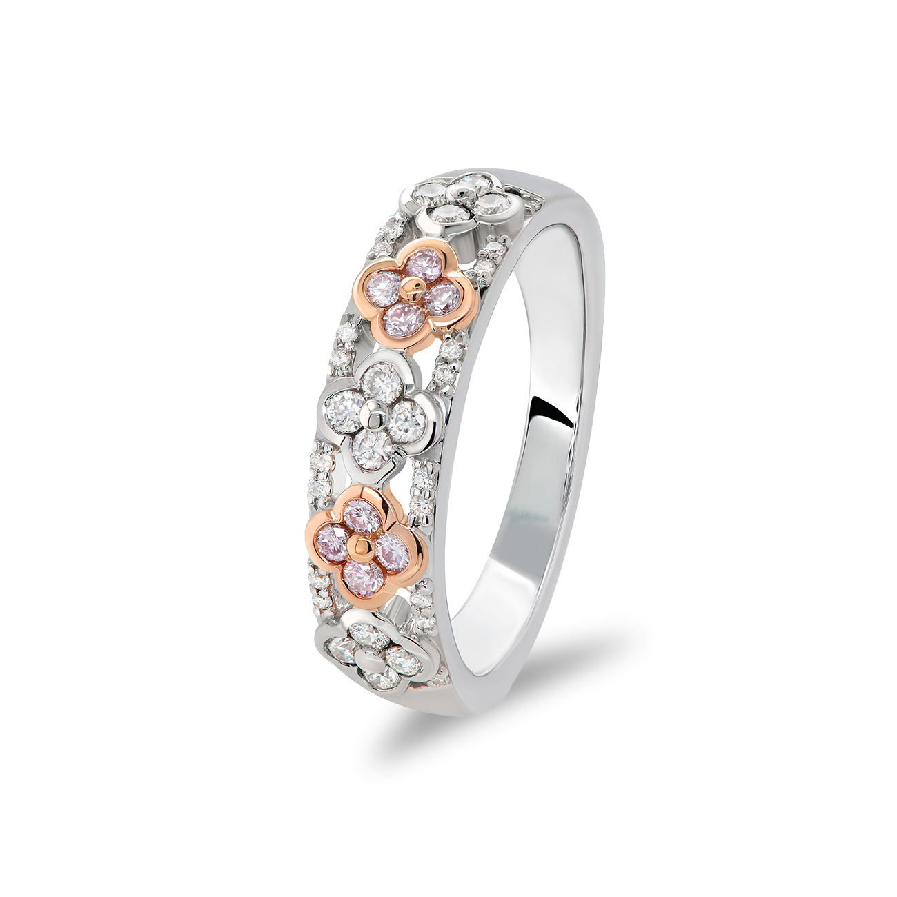 White &#038; Argyle Pink Diamond Blush Letitia Ring