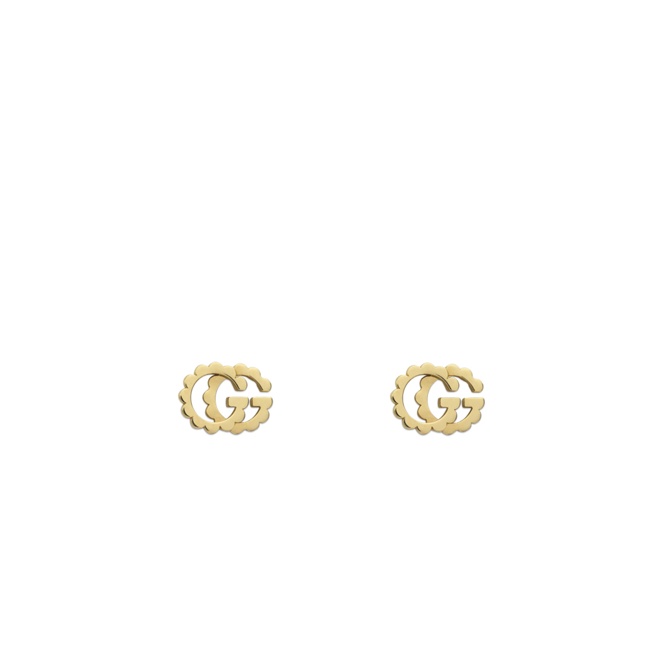 Gucci GG Running Earrings in 18k Yellow Gold