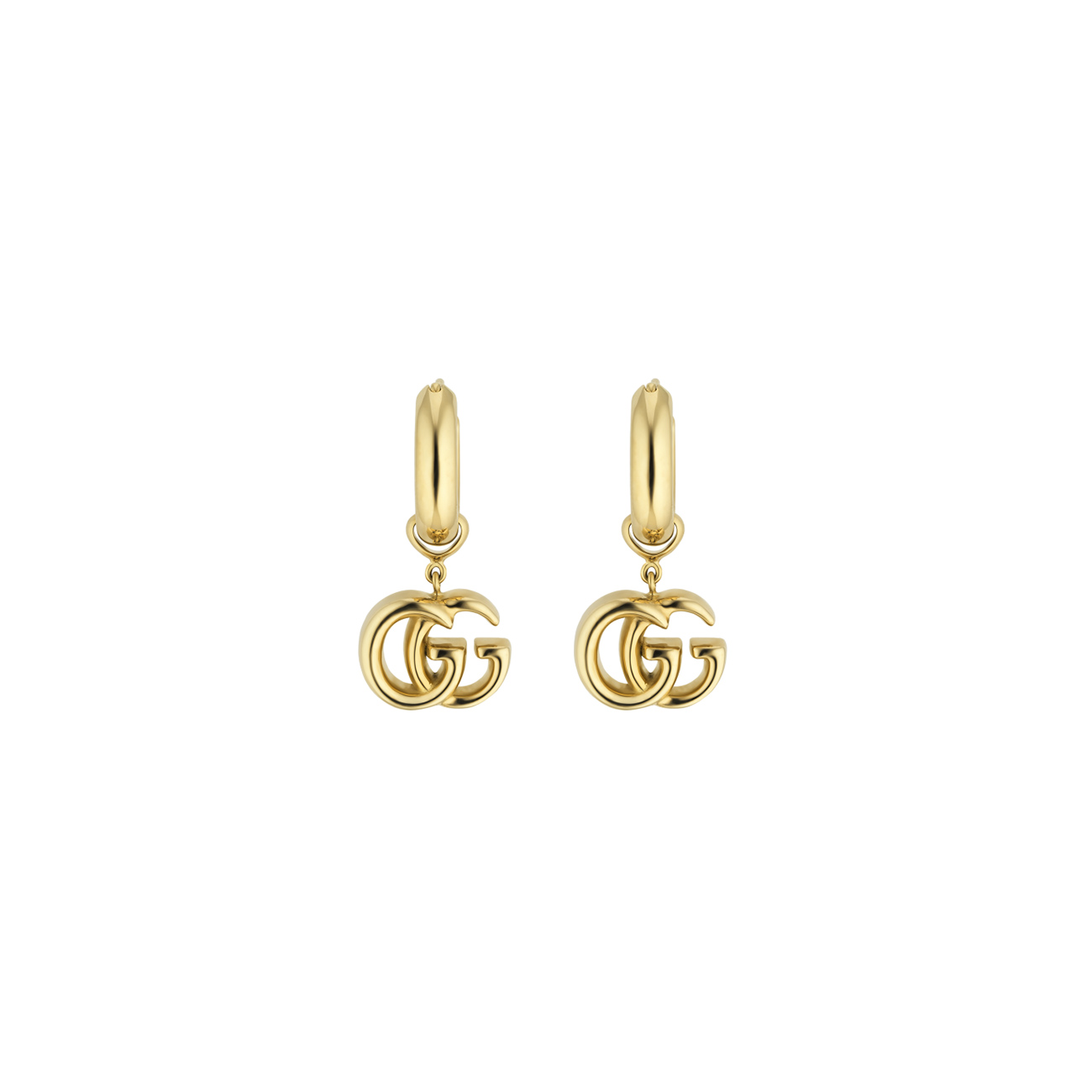 Gucci GG Running Earrings in 18k Yellow Gold
